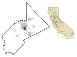 Stanislaus County California Incorporated and Unincorporated areas Ceres Highlighted